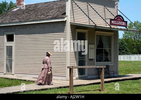 Storefront c. 1875, Storia Vivente Aziende agricole Foto Stock