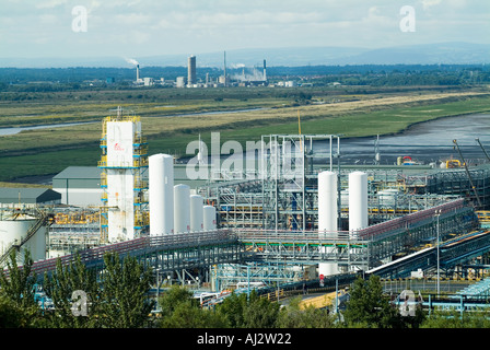 Runcorn Ineos Chlor complesso chimico, ex ICI Castner Kellner Opere, adiacente alla strada principale nel Cheshire. Foto Stock