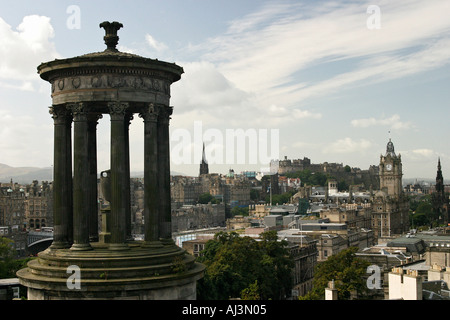 Dugald Stewart monumento sulla Carlton Hill a Edimburgo, Foto Stock