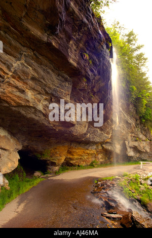 Bridal Veil Falls, Carolina del Nord Foto Stock