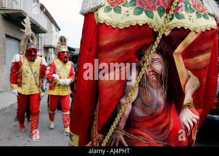 I Giudei Judaean festa durante la Settimana Santa in Provincia di Messina San Fratello Sicilia Italia Foto Stock