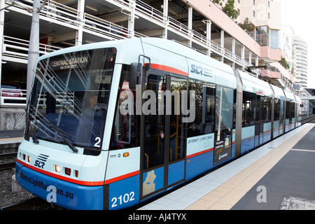 Il tram a Sydney nel Nuovo Galles del Sud Australia NSW Foto Stock