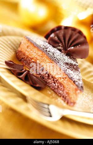 MOUSSE al cioccolato torta Foto Stock
