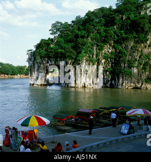 Elephant Trunk montagna, Guilin, Cina Foto Stock