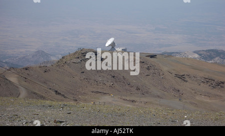 IRAM Pico Veleta Osservatorio la radio telescope al di sopra di Granada in Spagna Foto Stock