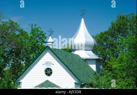 St Michaels ucraino Chiesa ortodossa in Winnipeg Manitoba Canada Foto Stock