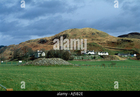 Nether Largie Nord Chambered Cairn in Kilmartin Glen Foto Stock