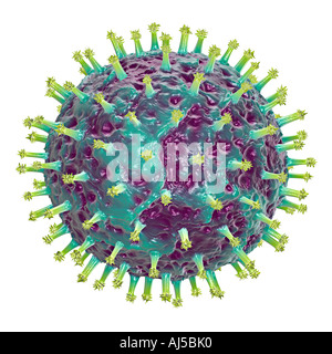 Illustrazione del simbolo del virus della malattia di infezione epidemia di peste la peste minaccia pericolo scienza pandemia pandemia Foto Stock