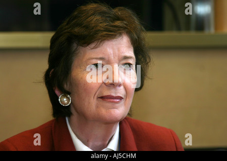 Mary Robinson - ex presidente dell' Irlanda e dell' ex Alto Commissario delle Nazioni Unite per i diritti dell'uomo. Foto Stock