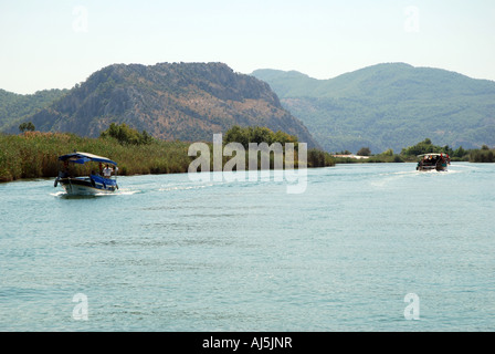 Dalyan River delta in Turchia Foto Stock