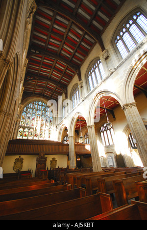 OXFORD all'interno dell'università chiesa di Santa Maria Vergine su High Street Foto Stock
