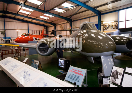 West Sussex Chichester Tangmere aviazione militare Museo velocità aria registra azienda Gloster Meteor F4 Foto Stock