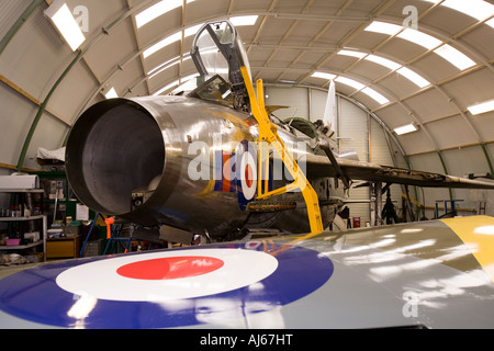 Regno Unito West Sussex Chichester militare Tangmere Aviation Museum English Electric BAC Lightning aeromobile Foto Stock