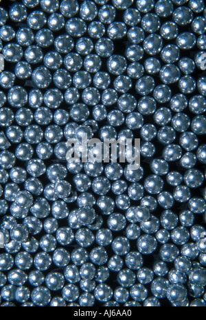 Argento Decorazione Torta di sfere Foto Stock