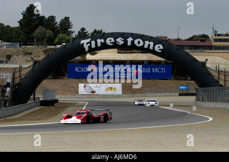 Toyota auto da corsa giri dimostrativi al xxxii Monterey Historic gare automobilistiche 2005 Foto Stock