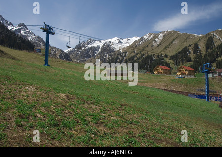 Almaty - Shymbulak ski resort Foto Stock