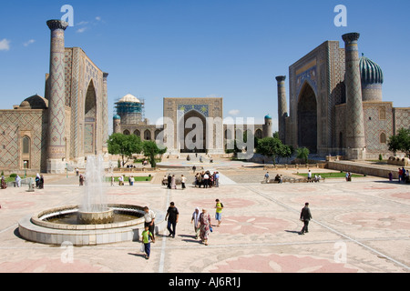 Registan Samarcanda Uzbekistan Foto Stock