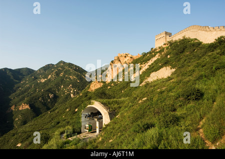 La Grande Muraglia di Badaling cina hebei Cina Foto Stock