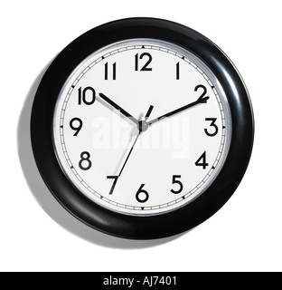 Black Orologi da parete Orologio Foto Stock