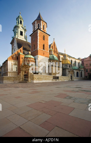 Il Royal Cattedrale noto anche come Cracovia Cattedrale di Wawel Hill, Cracovia in Polonia. Foto Stock