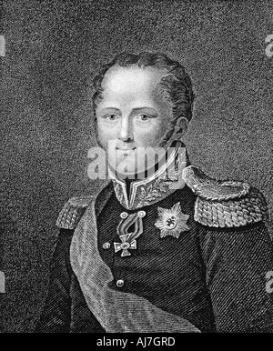 Alessandro I Zar di Russia, 1817. Artista: sconosciuto Foto Stock