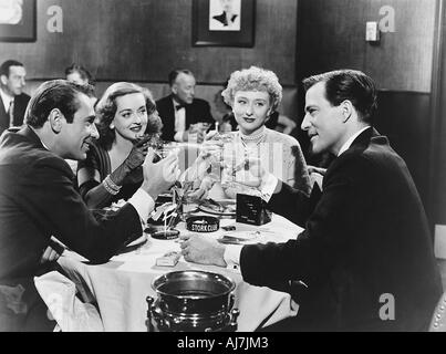 Scena da "All About Eve', Twentieth Century Fox Film, 1950. Artista: Joseph L Mankiewicz Foto Stock