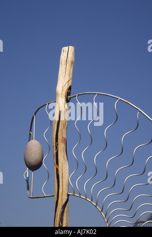 Dettaglio contrabbandieri scultura a Praga, la capitale della Repubblica ceca Foto Stock