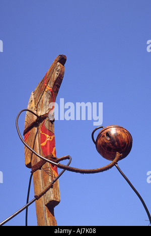 Dettaglio contrabbandieri scultura a Praga, la capitale della Repubblica ceca Foto Stock