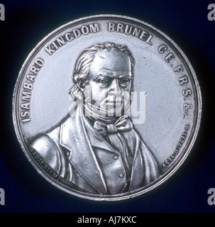 Isambard Kingdom Brunel, Inglese e civile ingegnere meccanico. Artista: sconosciuto Foto Stock