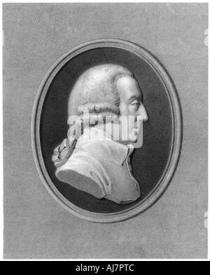 Adam Smith, XVIII secolo il filosofo scozzese ed economista. Artista: sconosciuto Foto Stock