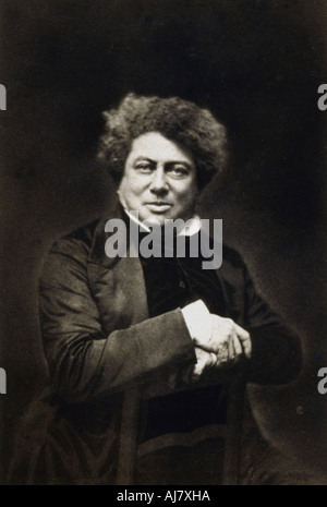 Alexandre Dumas il sambuco, romanziere francese e drammaturgo, c1840-1860. Artista: sconosciuto Foto Stock