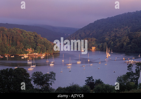 Greenway Quay e il fiume Dart a Dittisham Devon England Regno Unito Foto Stock