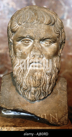 Plato, antico filosofo greco. Artista: sconosciuto Foto Stock