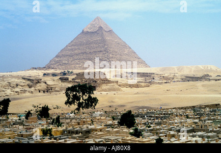 Grande Piramide di Cheope a Giza, Egitto, IV dinastia, Antico Regno, XXVI secolo A.C. Artista: sconosciuto Foto Stock