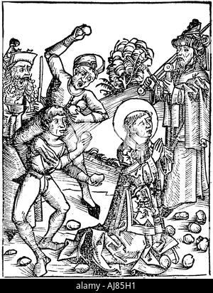 Santo Stefano, primo martire cristiano c36 (1493). Artista: sconosciuto Foto Stock