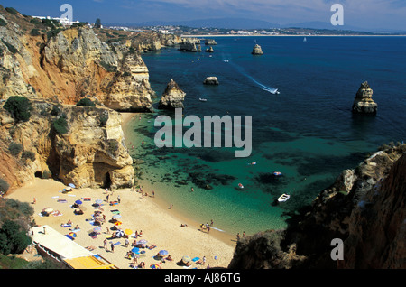 Praio do Camilo Lagos Algarve Portogallo Foto Stock