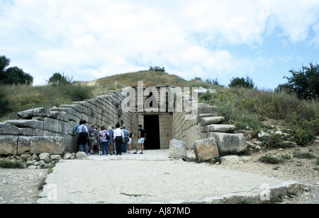 Ingresso di un tumulo di Mycenae, tarda età del bronzo, Grecia, C1450-c1100 BC. Artista: sconosciuto Foto Stock