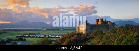 Harlech Castle Snowdonia Gwynedd Wales UK Foto Stock