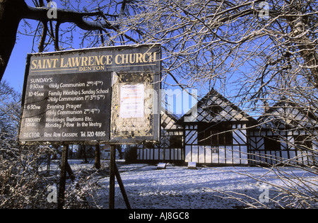 Chiesa di San Lorenzo Maggiore di Denton Manchester REGNO UNITO Foto Stock