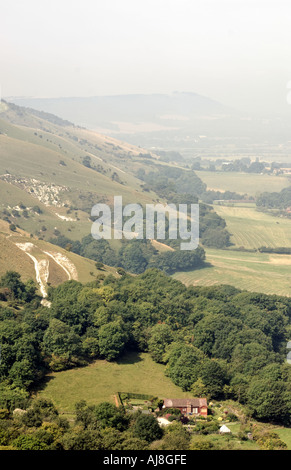 South Downs e weald vista, Inghilterra meridionale, Regno Unito Foto Stock