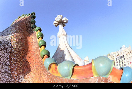 Casa Batllo Barcellona Spagna Foto Stock