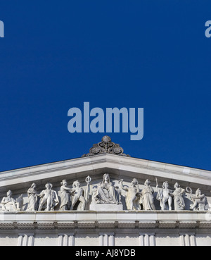 WALHALLA Monument vicino a Regensburg a simbolo Donaustauf figure di marmo della mitologia germanica Hall of Fame Foto Stock