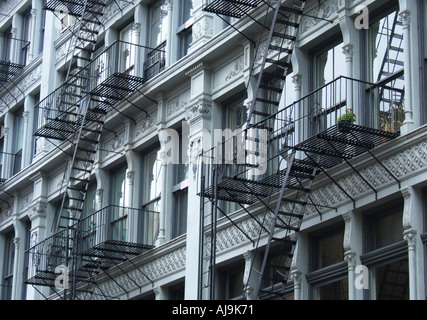 New York tenements Soho Foto Stock