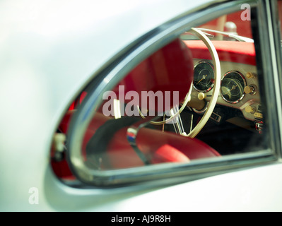 Close-up di Vintage Porsche Foto Stock