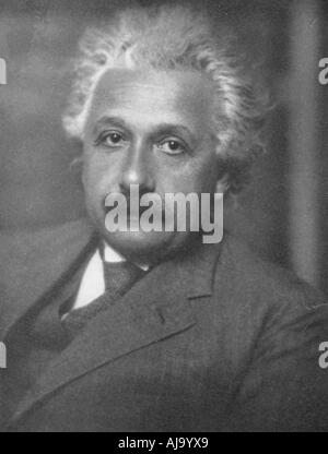 Albert Einstein, tedesco-svizzero-American matematico e fisico. Artista: sconosciuto Foto Stock