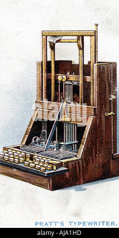 Nastri inchiostratori per macchine da scrivere brevettato da John Pratt nel 1866 (1915). Artista: sconosciuto Foto Stock