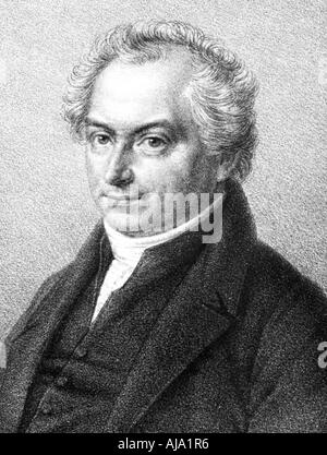 Heinrich Wilhelm Mathias Olbers, astronomo tedesco e medico, 1864. Artista: sconosciuto Foto Stock
