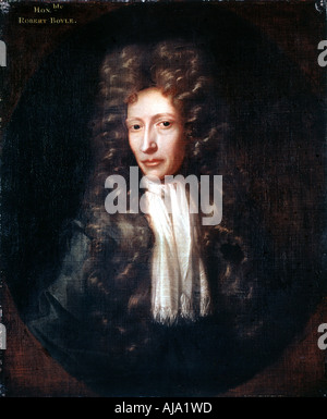 Robert Boyle, irlandese nato chimico e fisico, c1689-1690. Artista: sconosciuto Foto Stock