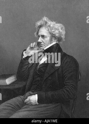 John Frederick William Herschel, scienziato inglese ed astronomo, c1870. Artista: sconosciuto Foto Stock