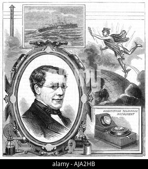 Charles Wheatstone (1802-1875), il fisico britannico, 1882. Artista: sconosciuto Foto Stock